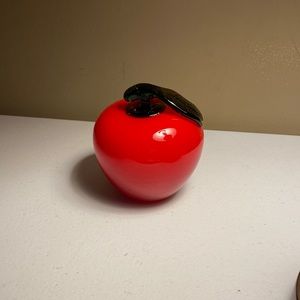 Glass Red Apple
